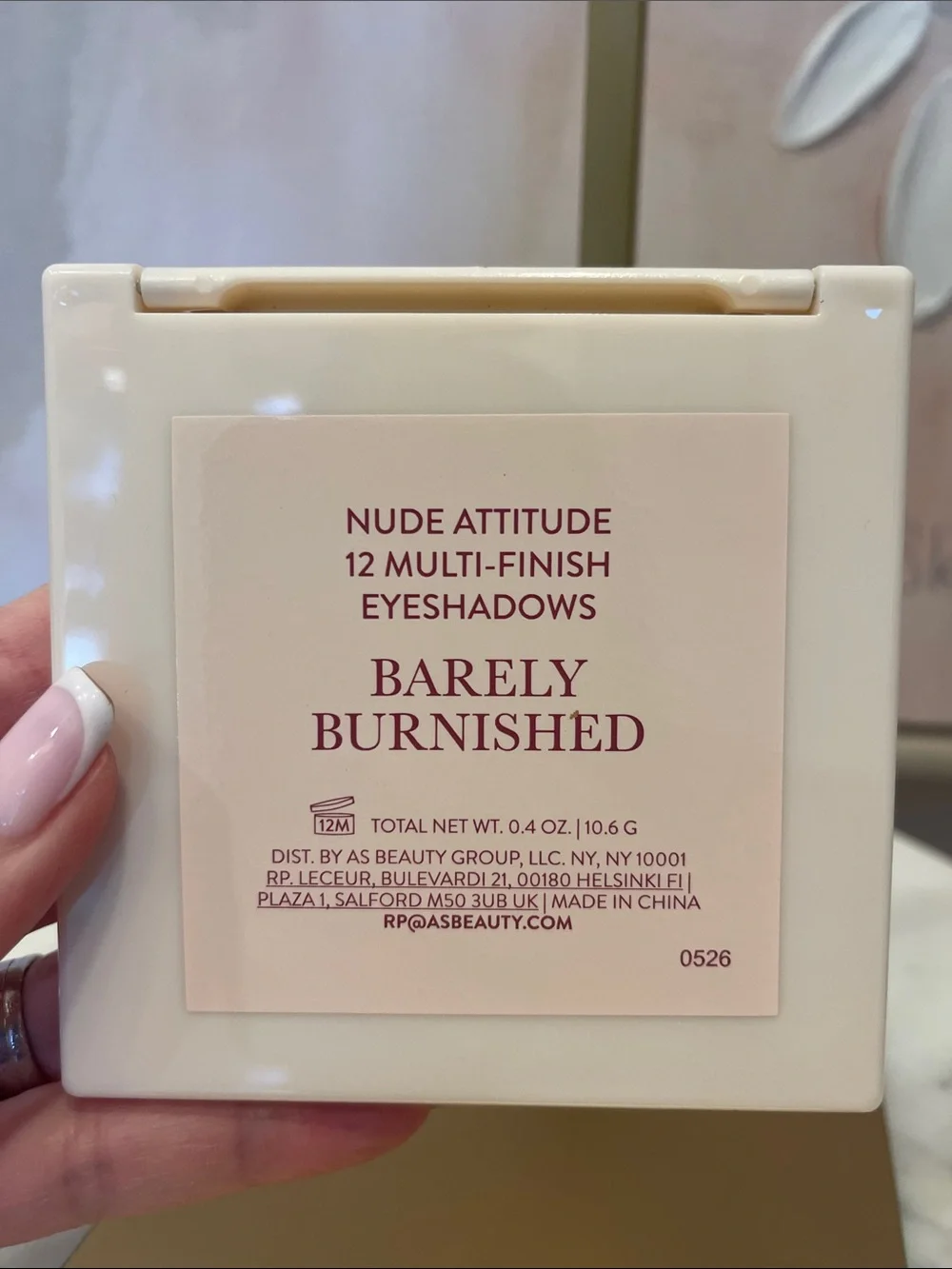 NIB Laura Geller Nude Attitude Eyeshadow Palette - Pink Floral Box